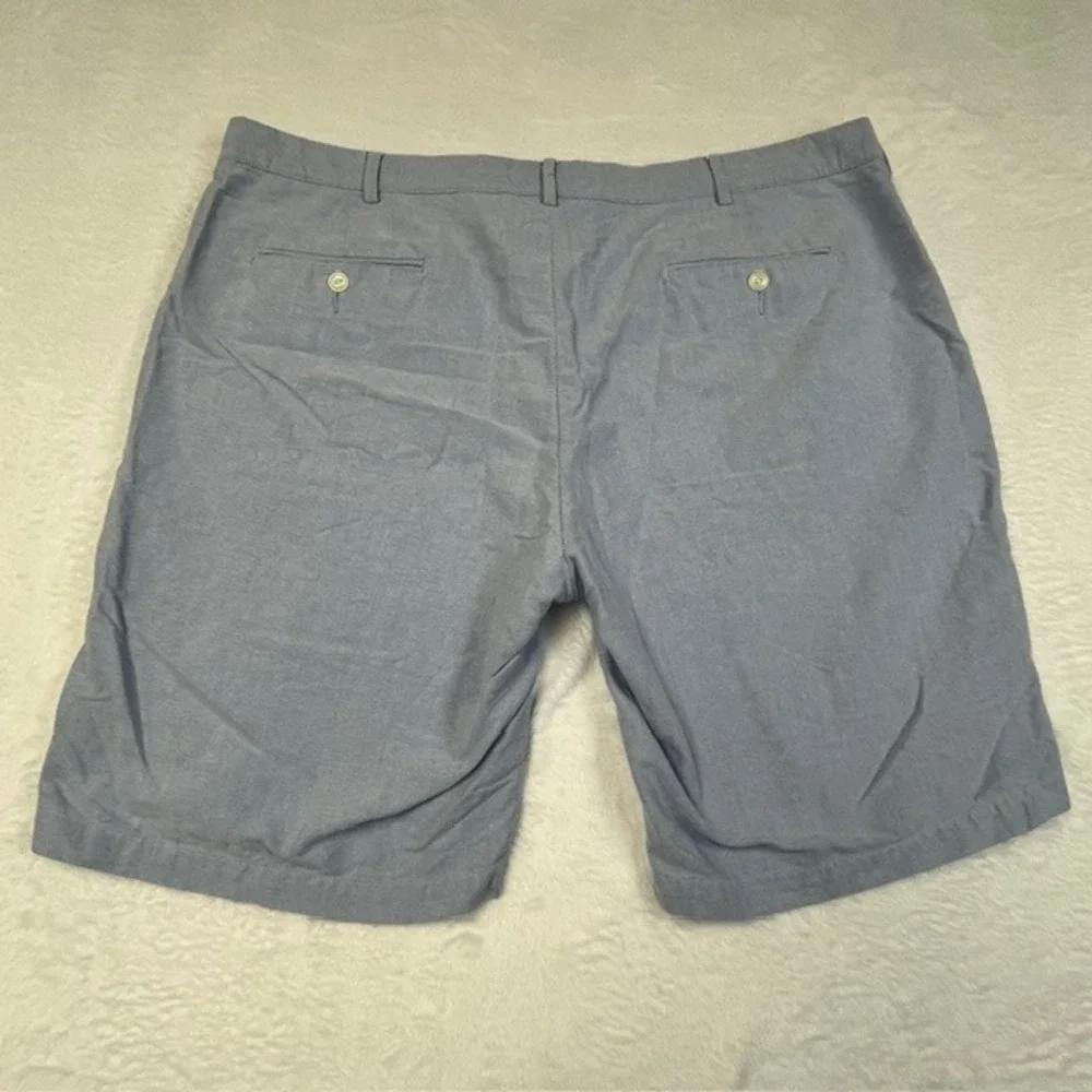 Polo Ralph Lauren Mens Blue Oxford Cotton Chino Shorts Size‎ 42 Flat Front
